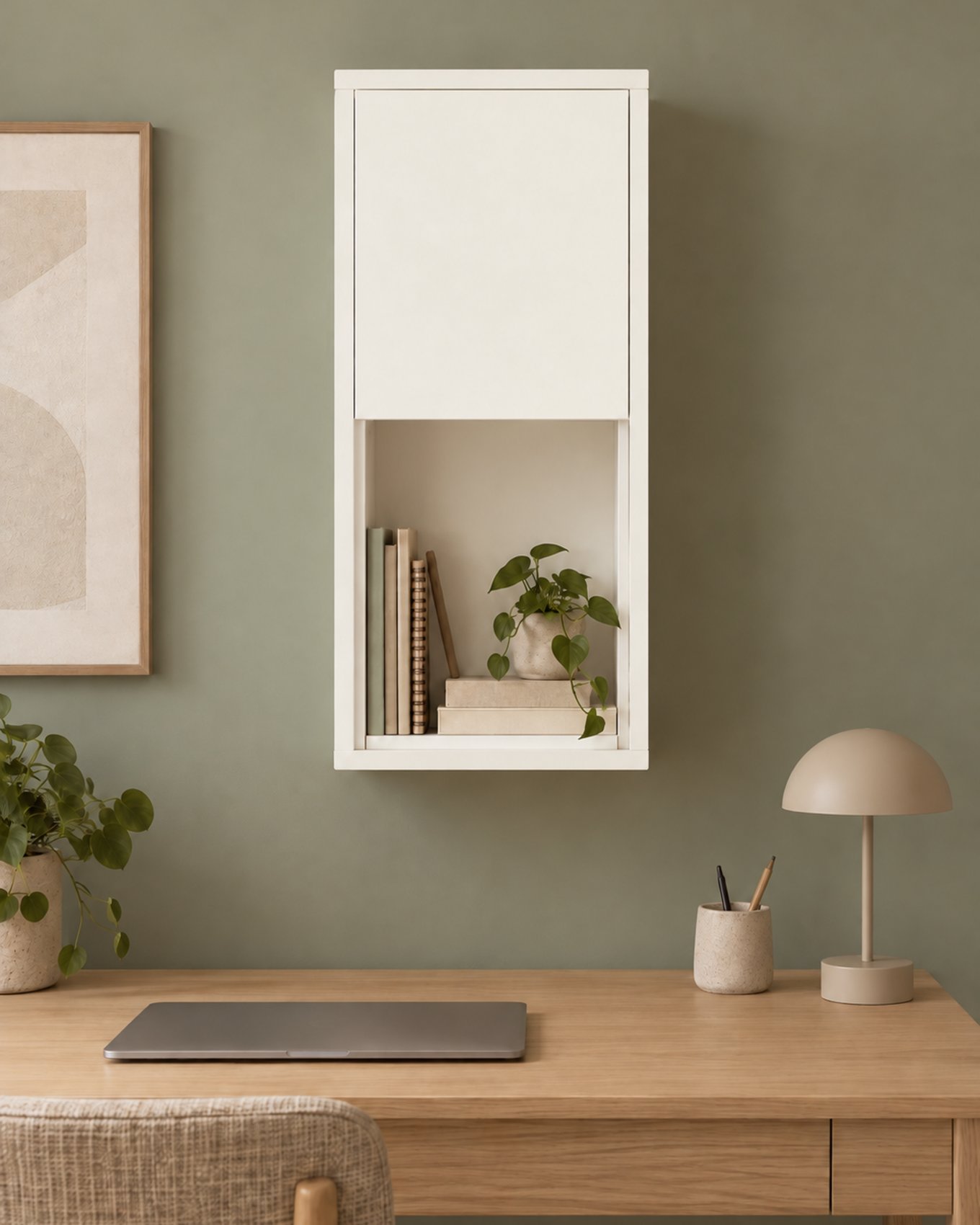 Kolomkast - Front white - 35 x 70 x 30 cm