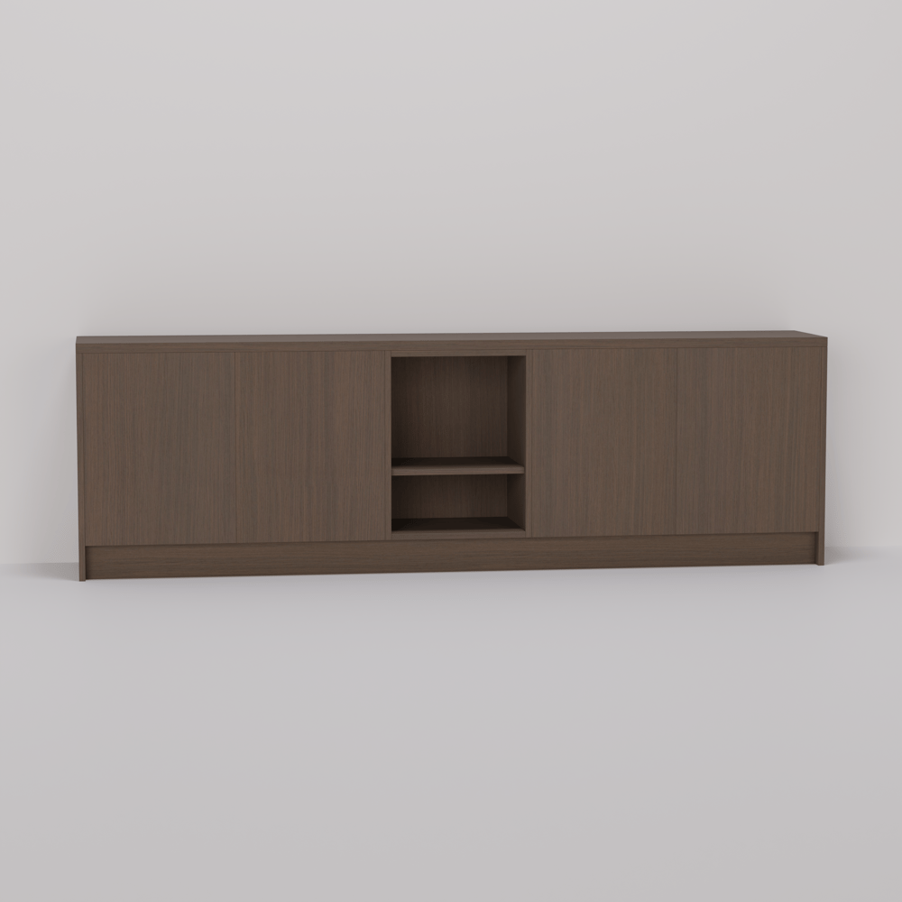 Dressoir - Oslo oak cocoa brown - 216 x 67 x 35 cm
