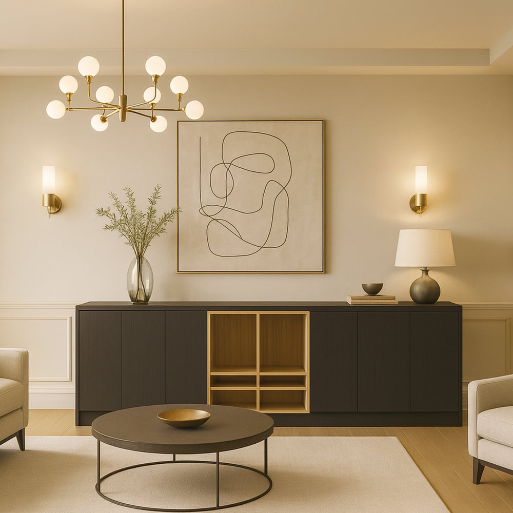 Dressoir - Dainty oak cafe noir / Missoury hickory light - 380 x 120 x 60 cm