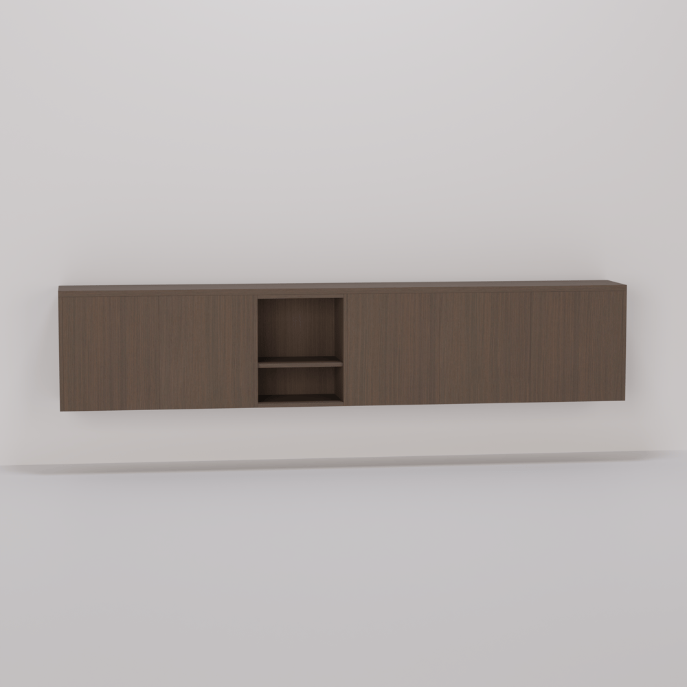 TV meubel - Oslo oak cocoa brown - 265 x 55 x 33 cm