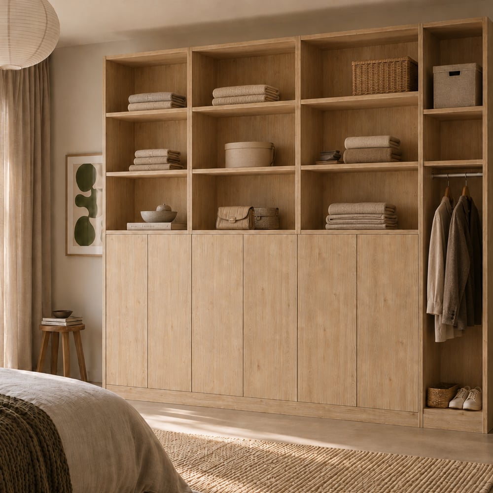 Garderobekast - Missoury hickory light - 270 x 250 x 60 cm