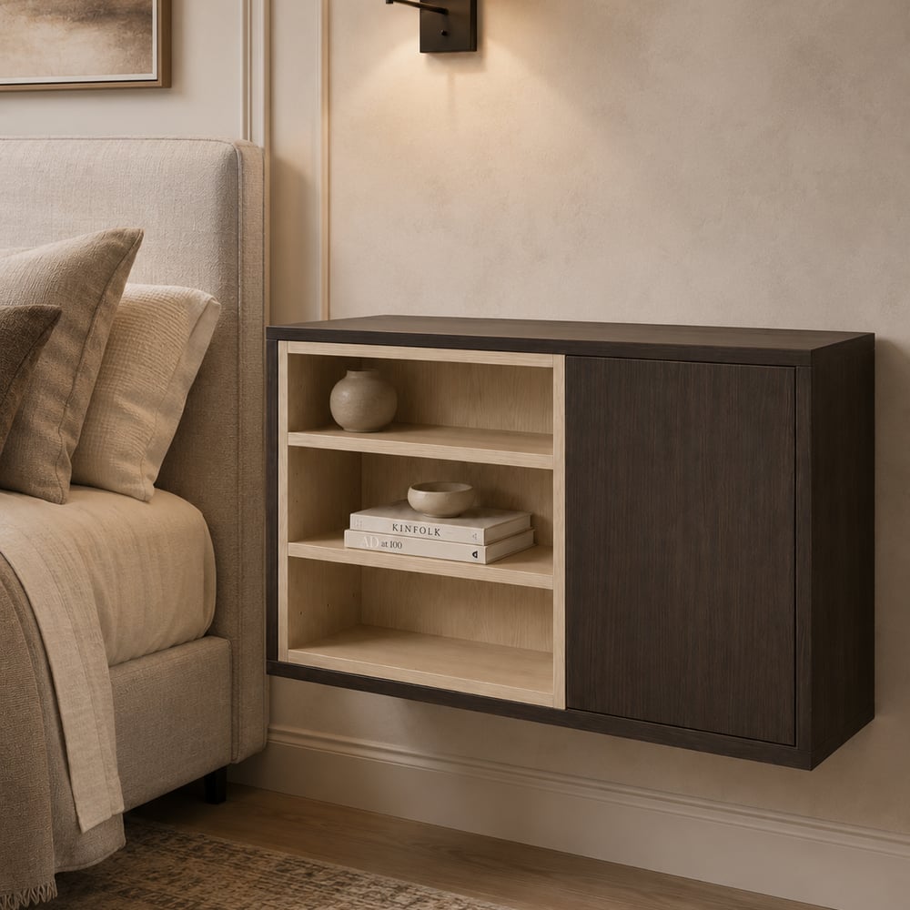 Nachtkast - Oslo oak cocoa brown - 80 x 45 x 30 cm