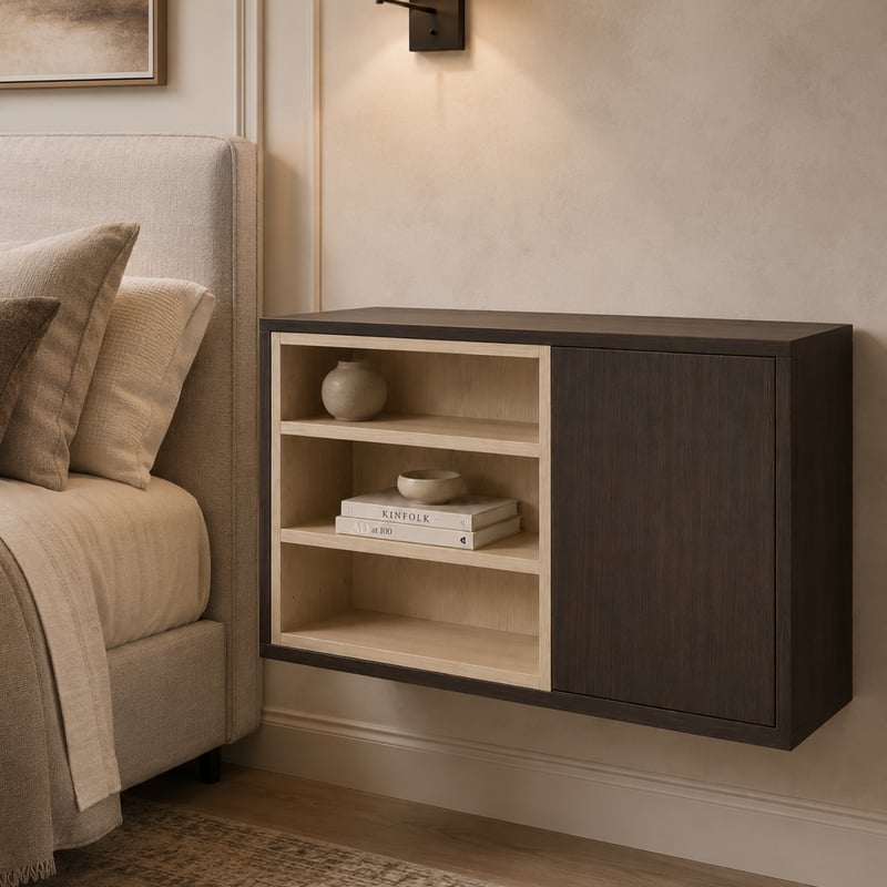 Nachtkast - Oslo oak cocoa brown - 80 x 45 x 30 cm