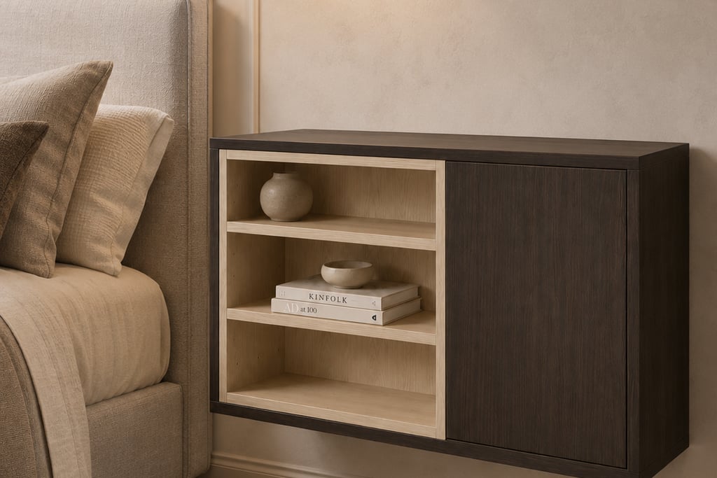 Nachtkast - Oslo oak cocoa brown - 80 x 45 x 30 cm