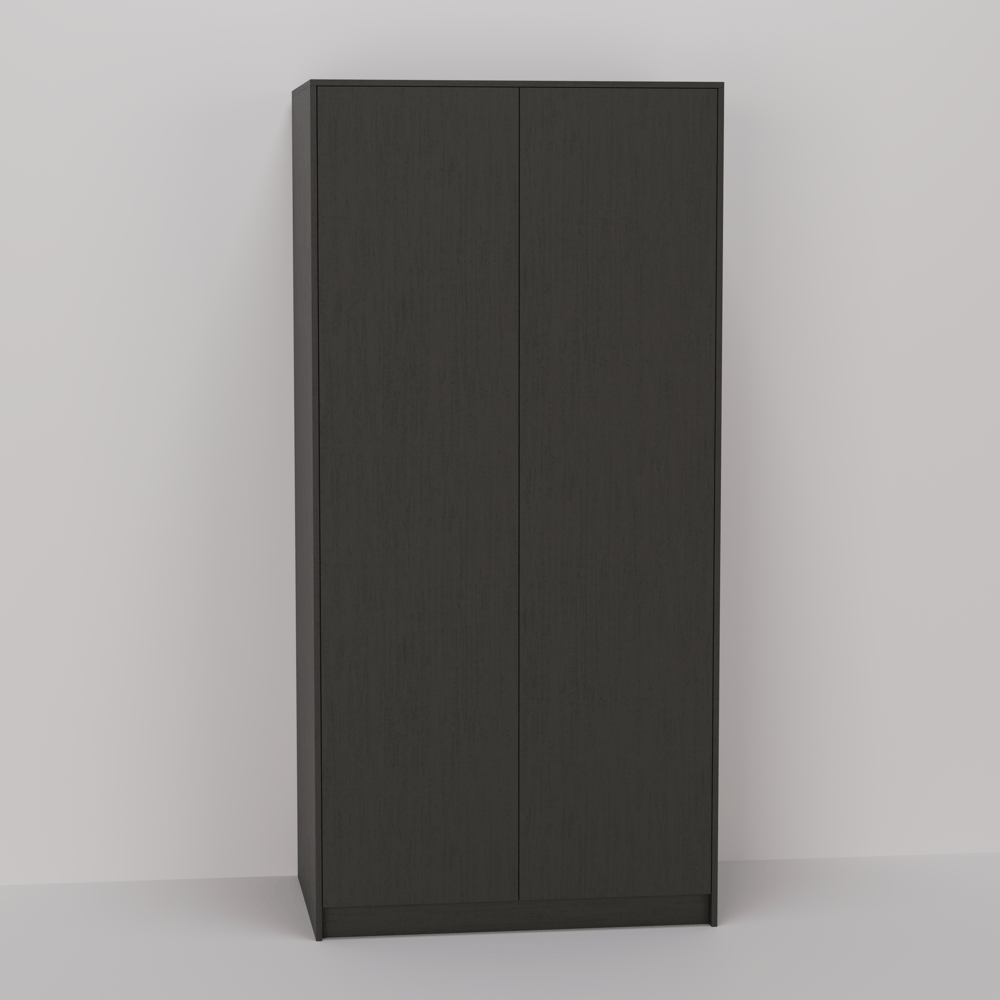 Garderobekast - Elegant black oak - 120 x 250 x 80 cm