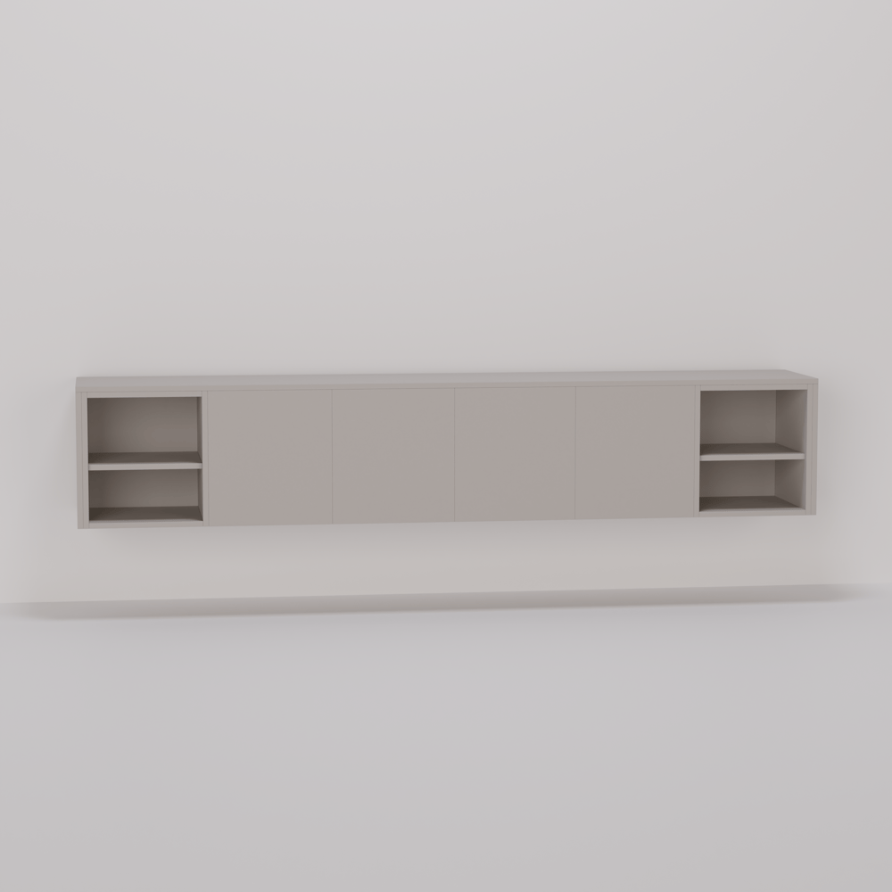 TV meubel - Cloud grey - 240 x 45 x 40 cm