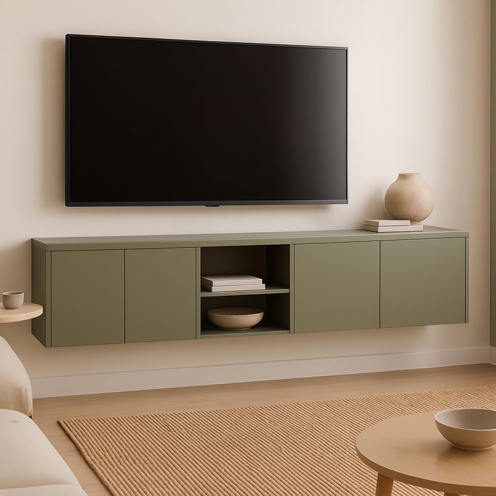 TV meubel - Green shadow - 240 x 57 x 45 cm