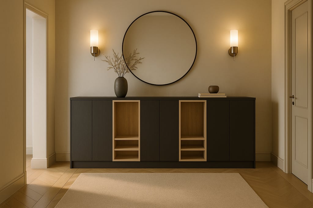 Dressoir - Elegant black oak / Robson oak - 310 x 120 x 60 cm