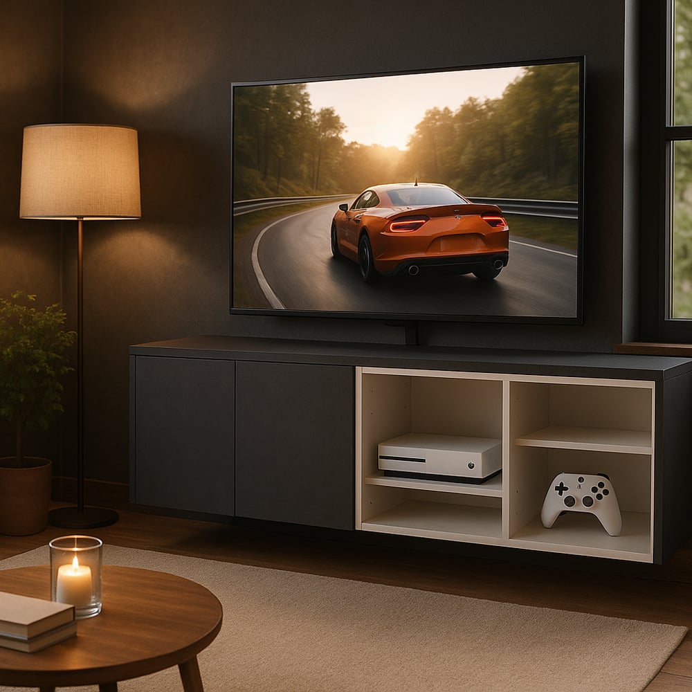 TV meubel - Lime midnight / Cloud grey - 167 x 50 x 40 cm