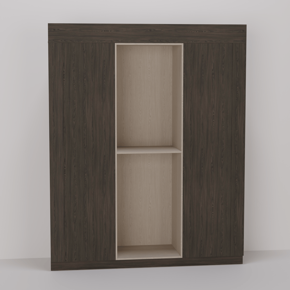 Inbouwkast - Dainty oak cafe noir / Dainty oak latte - 180 x 241 x 80 cm