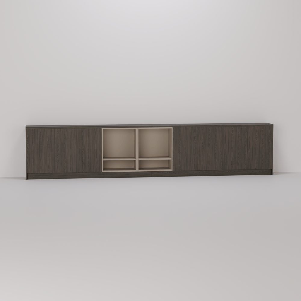 Dressoir - Dainty oak cafe noir / Dark Ecru - 398 x 83 x 35 cm