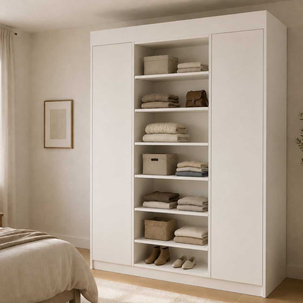 Garderobekast - Front white - 150 x 230 x 60 cm