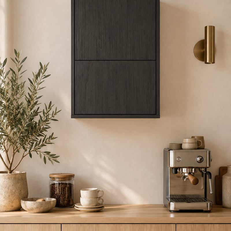 Bovenkast - Elegant black oak - 50 x 80 x 35 cm