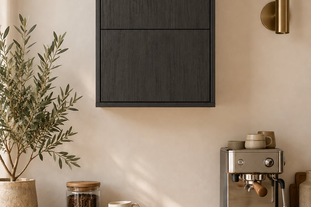 Bovenkast - Elegant black oak - 50 x 80 x 35 cm