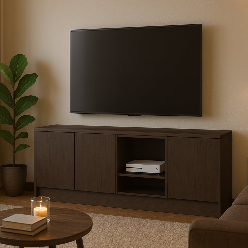 TV meubel - Oslo oak cocoa brown - 162 x 60 x 35 cm