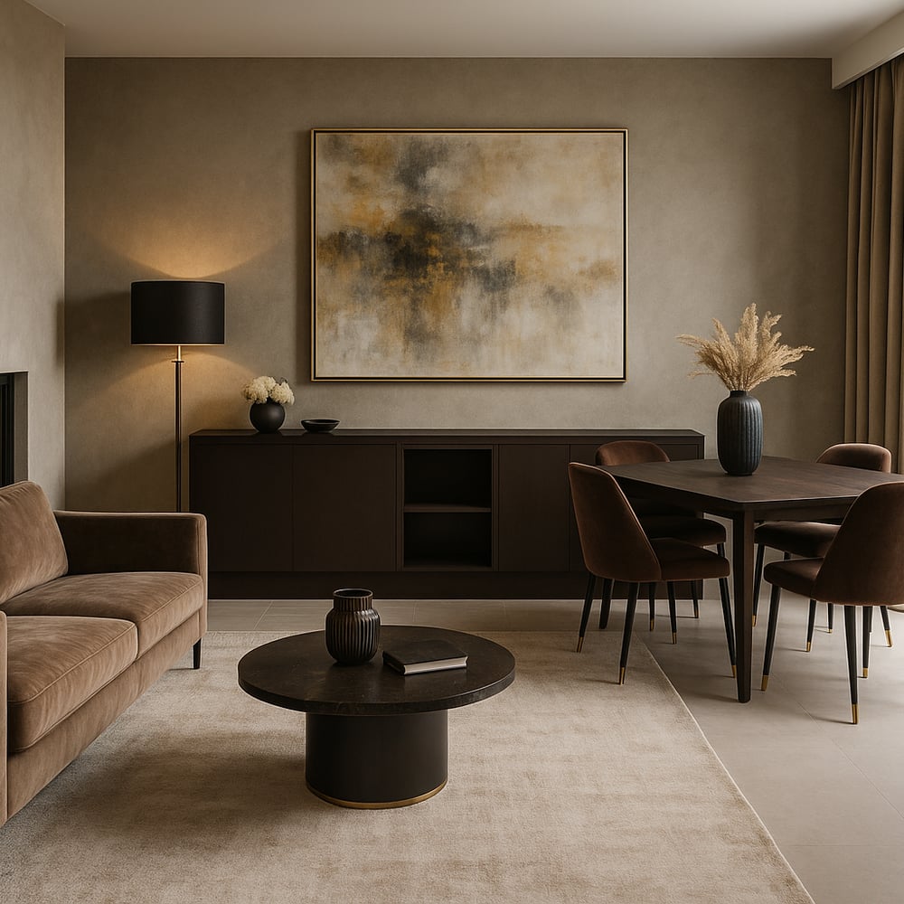 Dressoir - Oslo oak cocoa brown - 216 x 67 x 35 cm