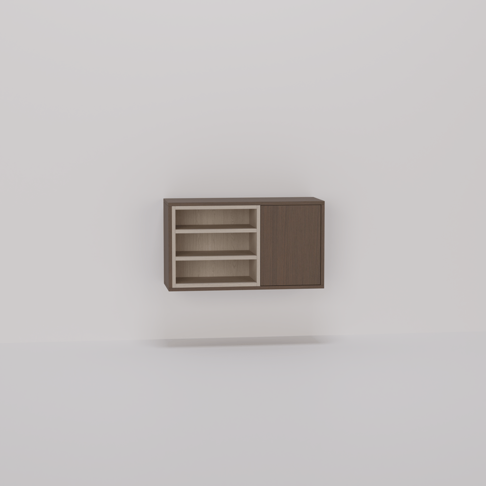 Nachtkast - Oslo oak cocoa brown - 80 x 45 x 30 cm