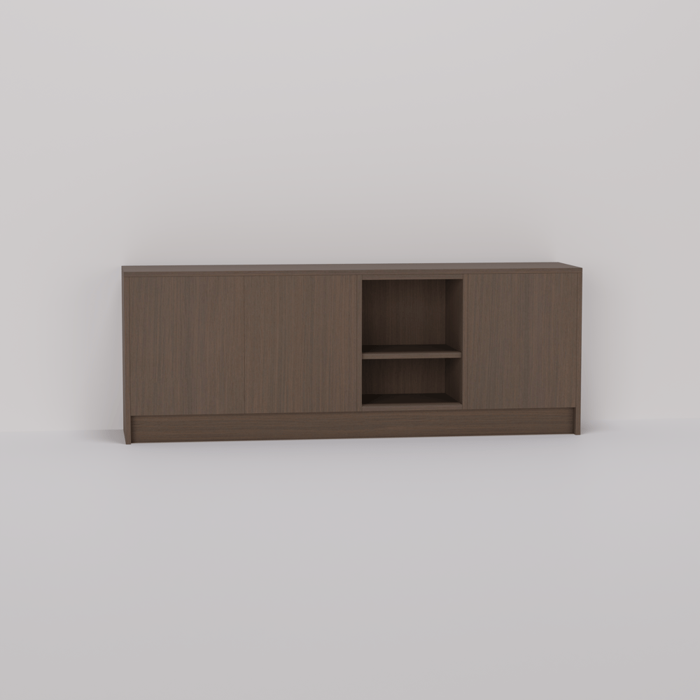 TV meubel - Oslo oak cocoa brown - 162 x 60 x 35 cm