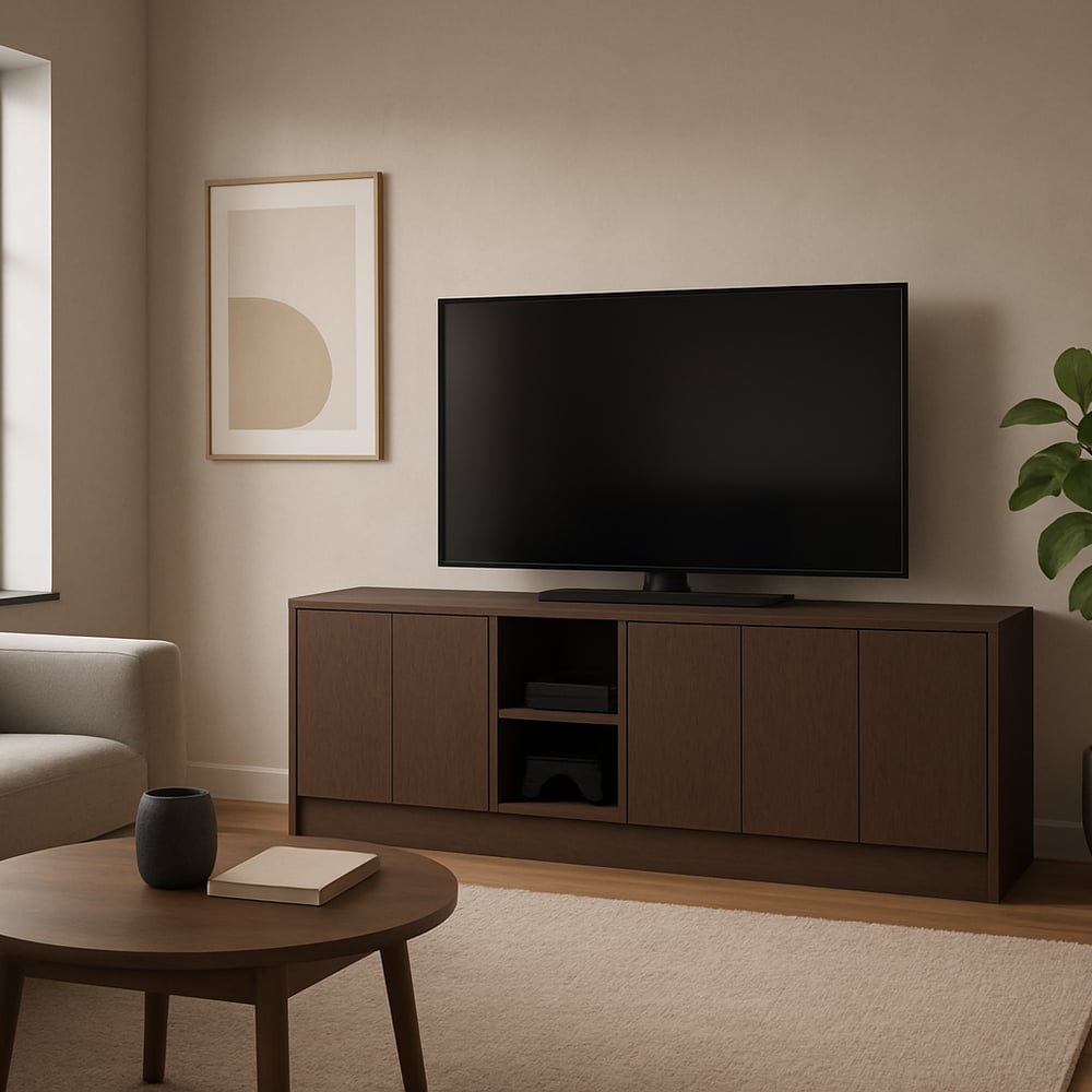 TV meubel - Oslo oak cocoa brown - 216 x 67 x 35 cm