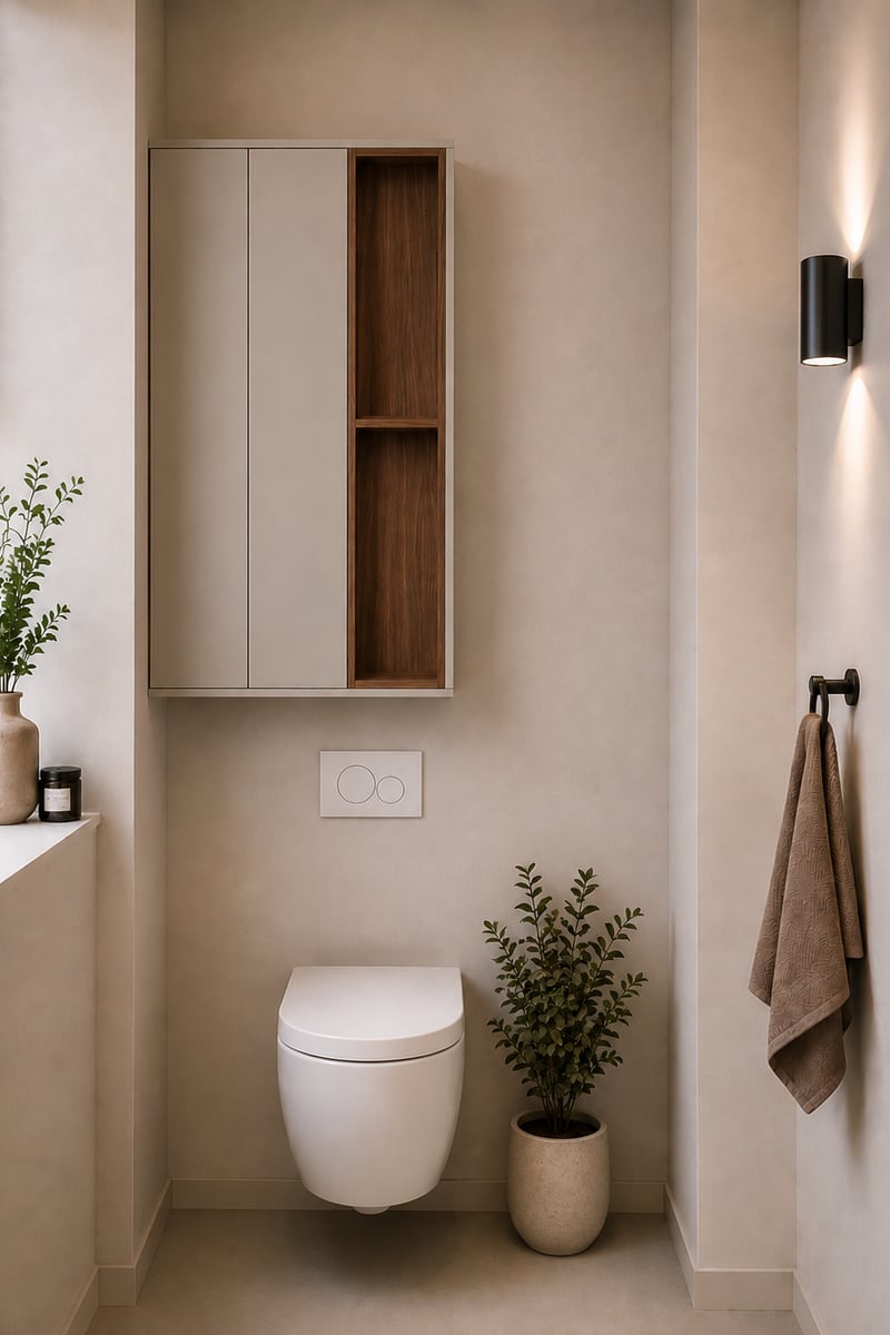 Toiletkast · Dark ecru