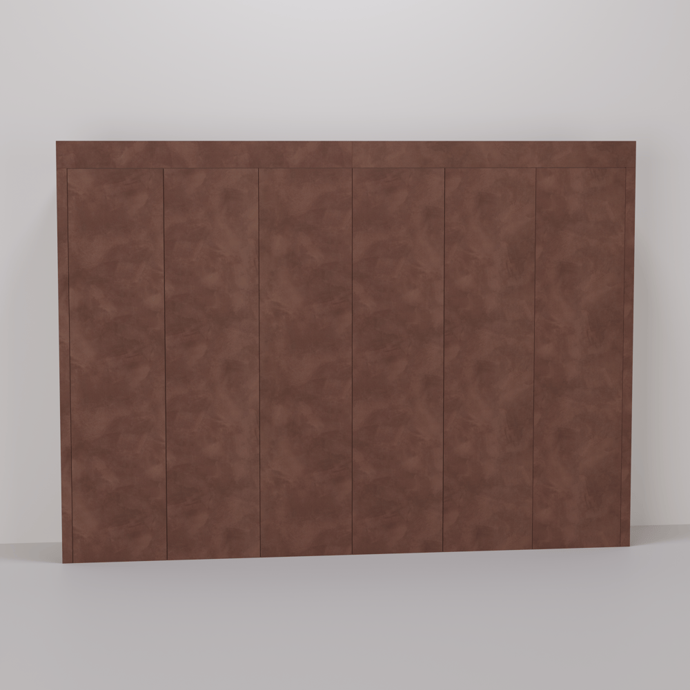 Inbouwkast - Lime earth baked / Cloud grey - 330 x 230 x 60 cm