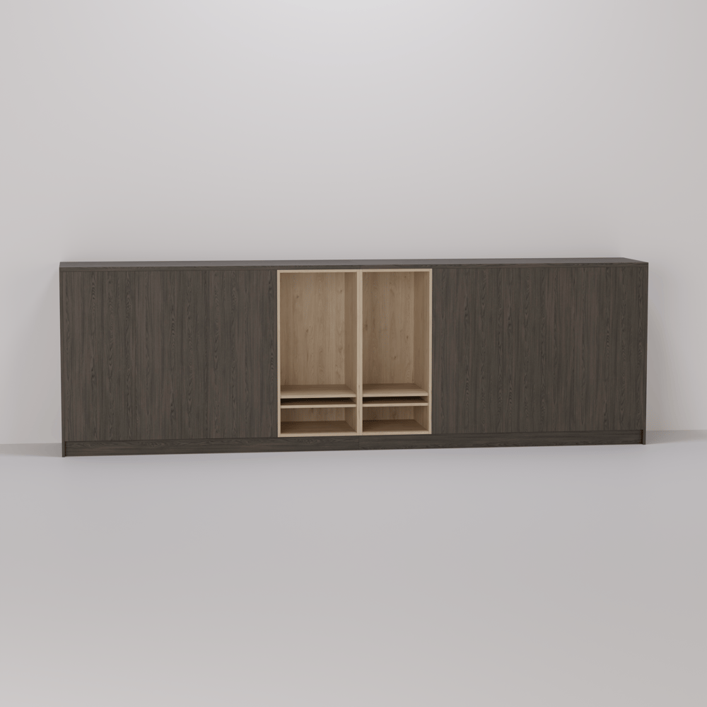 Dressoir - Dainty oak cafe noir / Missoury hickory light - 380 x 120 x 60 cm