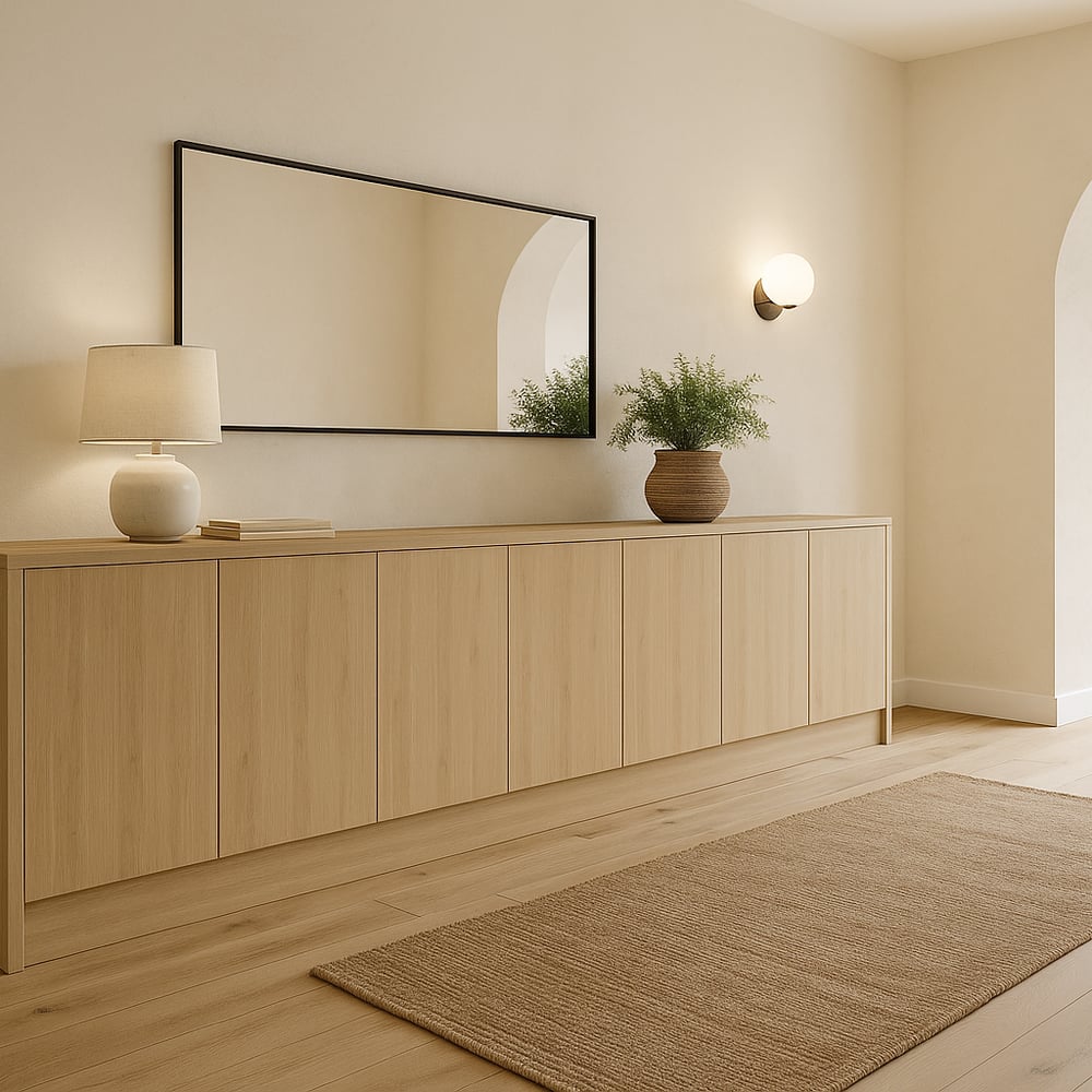 Dressoir - Missoury hickory light / Dark ecru - 310 x 75 x 35 cm