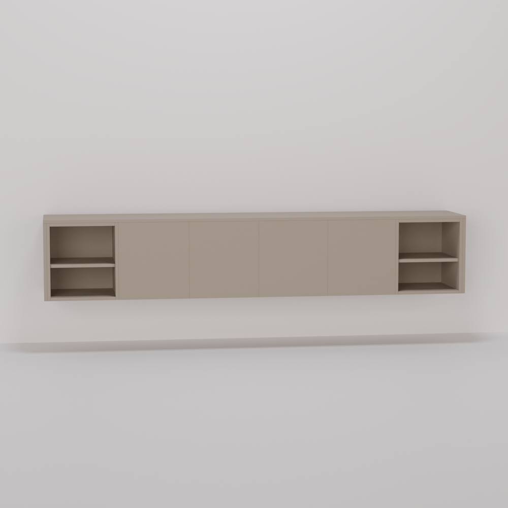 TV meubel - Dark ecru - 240 x 45 x 40 cm